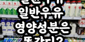 멸균우유 일반우유 차이