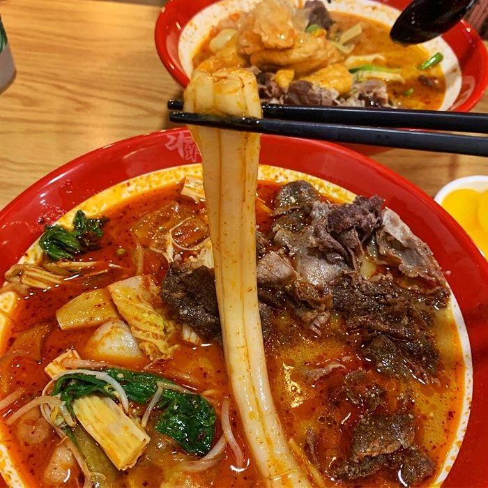 마라탕에 중국 당면 분모자