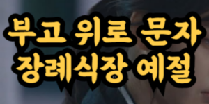 친구 부모님 돌아가셨을 때 위로 문자