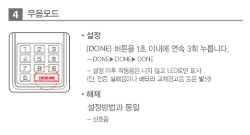 퍼시스(FURSYS) 서랍 비밀번호 무음