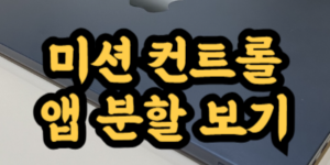 미션 컨트롤에서 앱 분할 보기