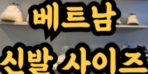 베트남 신발 사이즈