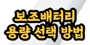 보조배터리 용량
