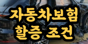 자동차보험 할증 조건