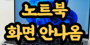 노트북 전원은 켜지는데 화면이 안 나올 때