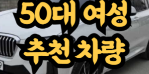 50대 여성에게 추천하는 차량
