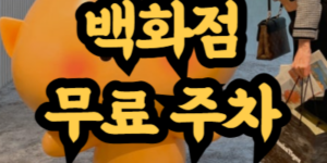 대전 신세계백화점 무료 주차
