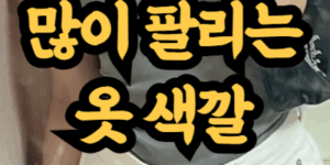 많이 팔리는 옷 색깔