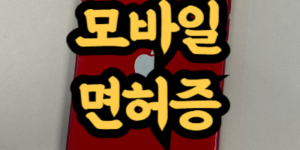 모바일 면허증과 일반 면허증
