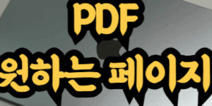 PDF 파일 원하는 페이지