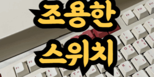 기계식 키보드 조용한 축 스위치